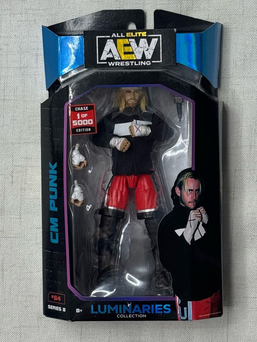 2024 AEW Jazwares Unmatched Collection Series 8 #64 CM Punk [Chase Edition]